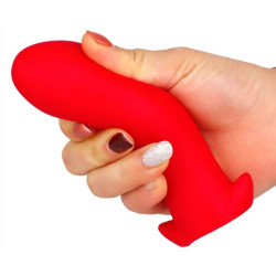 EggPlay Plug silicone Saurus Egg S 10 x 4.5cm Rouge